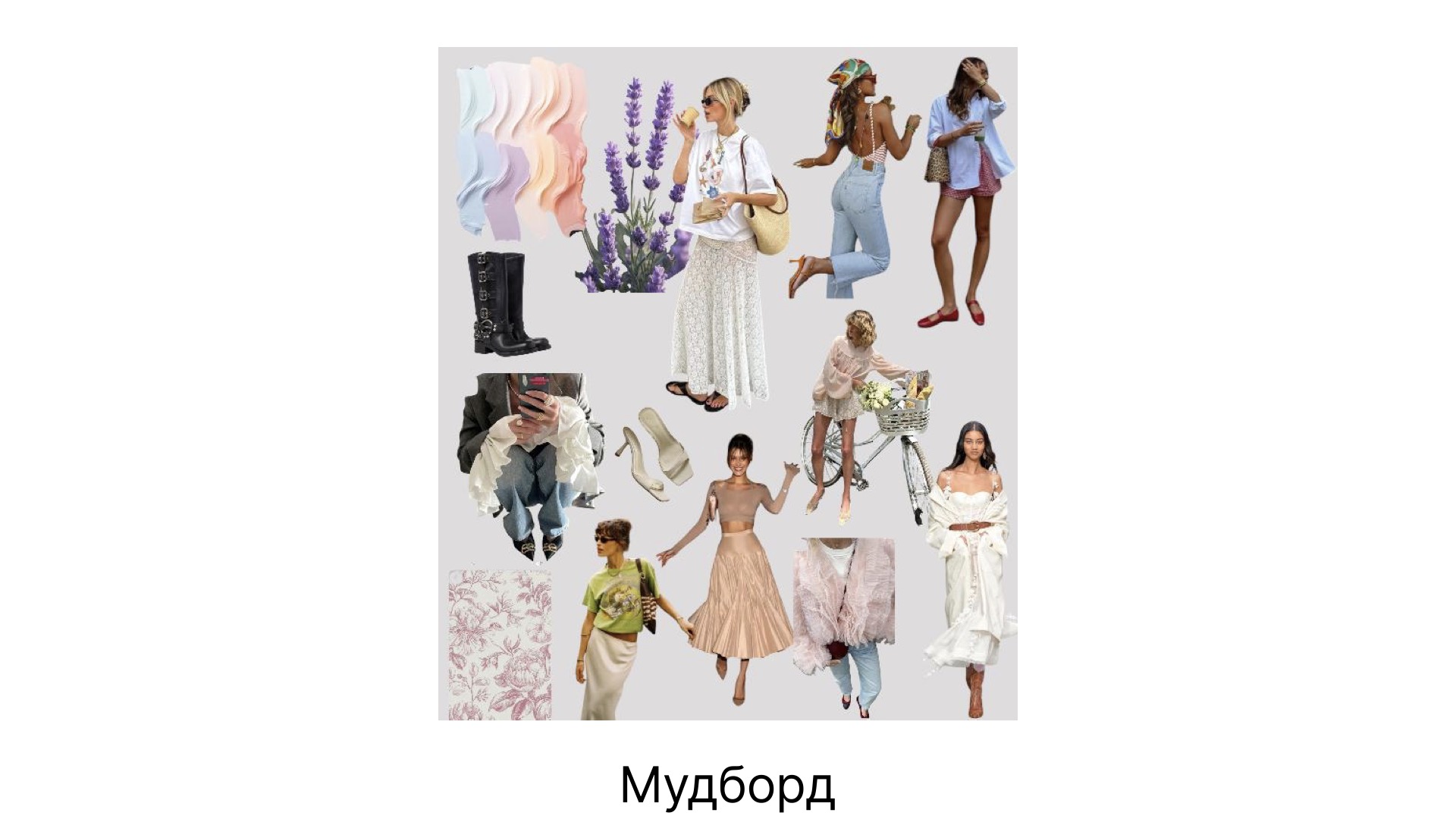 Мудборд карты стиля